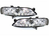 Led Scheinwerfer Set in chrom für Opel Vectra B 11.1995-12.1998