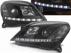 Led Scheinwerfer Set in schwarz für Opel Astra H 03.2004-09 - CR Tuning