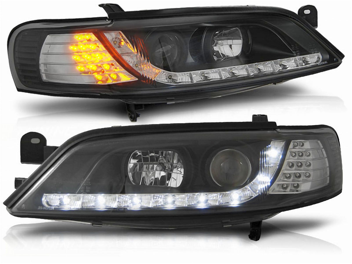 Led Scheinwerfer Set in schwarz für Opel Vectra B 11.1996-12.1998