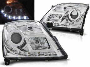 Tagfahrlicht Scheinwerfer in chrom für Opel Vectra C 04.2002-08.2005 - CR Tuning