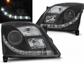 Tagfahrlicht Scheinwerfer in schwarz für Opel Vectra C 04.2002-08.2005 - CR Tuning