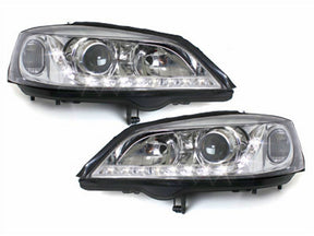 Led Scheinwerfer Set in chrom für Opel Astra G 09.1997-02.2004 - CR Tuning