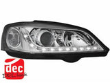 Led Scheinwerfer Set in chrom für Opel Astra G 09.1997-02.2004