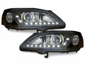 Led Scheinwerfer Set in schwarz für Opel Astra G 09.1997-02.2004 - CR Tuning