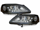 Led Scheinwerfer Set in schwarz für Opel Astra G 09.1997-02.2004