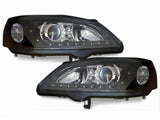 Led Scheinwerfer Set in schwarz für Opel Astra G 09.1997-02.2004