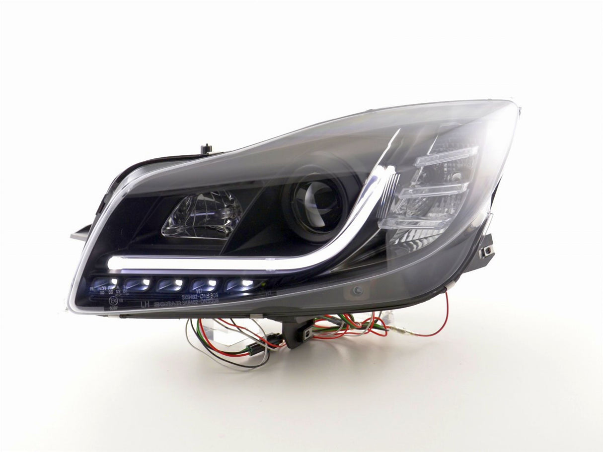 Led Light Tube Scheinwerfer schwarz für Opel Insignia 2008--2012