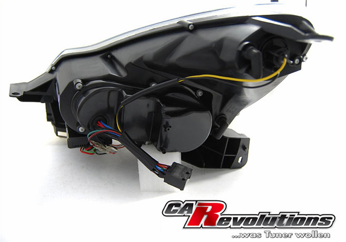 Led Tagfahrlicht Scheinwerfer in schwarz für Opel Corsa D Facelift ab 2011