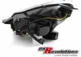 Led Tagfahrlicht Scheinwerfer in schwarz für Opel Corsa D Facelift ab 2011