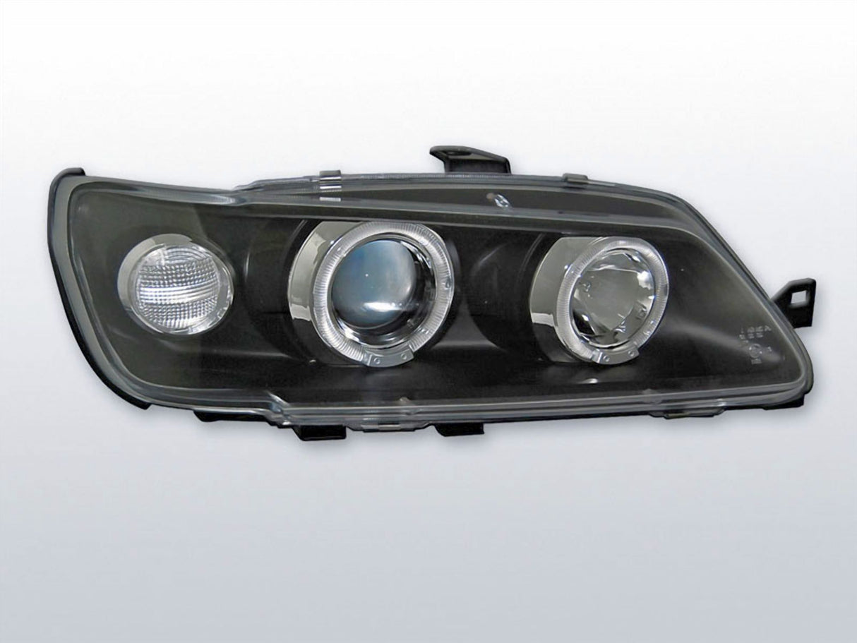 Angel Eyes LED Scheinwerfer Set in schwarz für Peugeot 306 02.1993-04.1997