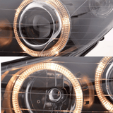 LED-Scheinwerfer mit Tagfahrlicht-Ringen für BMW E46, Frontscheinwerfer mit Angel Eyes