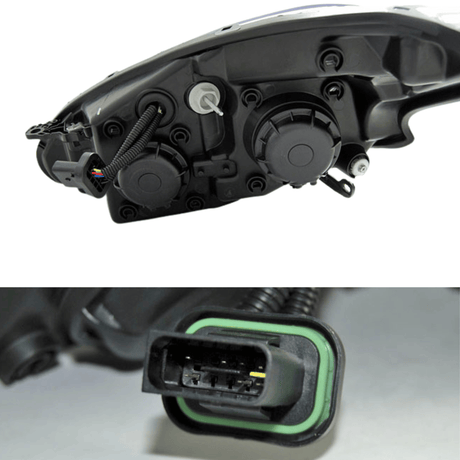 LED Scheinwerfer Set Chrom für Peugeot 208 2012–2015 mit Tagfahrlicht LED Blinker - CR Tuning