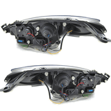 Scheinwerfer Set Chrom für Peugeot 207 2006–2012 mit LED Standlicht - CR Tuning