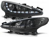 Led Scheinwerfer für Peugeot 207 inkl. Stellmotor schwarz 05.2006-06.2012