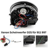 Xenon Lighttube Scheinwerfer Set Schwarz für Porsche 911 997 2004–2009 mit LED Standlicht