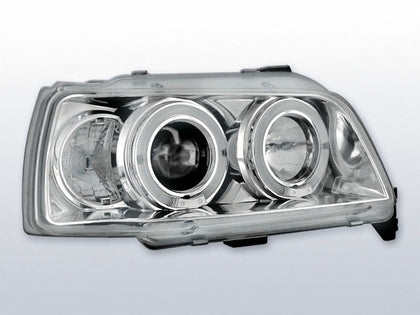 Angel Eyes Scheinwerfer Set in chrom für Renault Clio 06.1990-1995