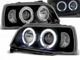 Angel Eyes Scheinwerfer Set in schwarz für Renault Clio 06.1990-1995