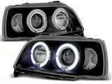 Angel Eyes Scheinwerfer Set in schwarz für Renault Clio 06.1990-1995