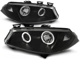 LED Angel Eyes Scheinwerfer Set in schwarz für Renault Megane II 11.2002-2012.05