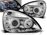 Angel Eyes Scheinwerfer Set in chrom für Renault Clio II 06.2001-09.2005