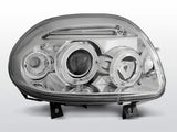 Angel Eyes Scheinwerfer Set in chrom für Renault Clio II 09.98-05.01