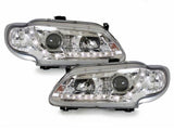 Led Scheinwerfer Set in chrom für Renault Laguna Peugeot 206 96-02.99