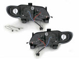 Led Scheinwerfer Set in chrom für Renault Laguna Peugeot 206 96-02.99