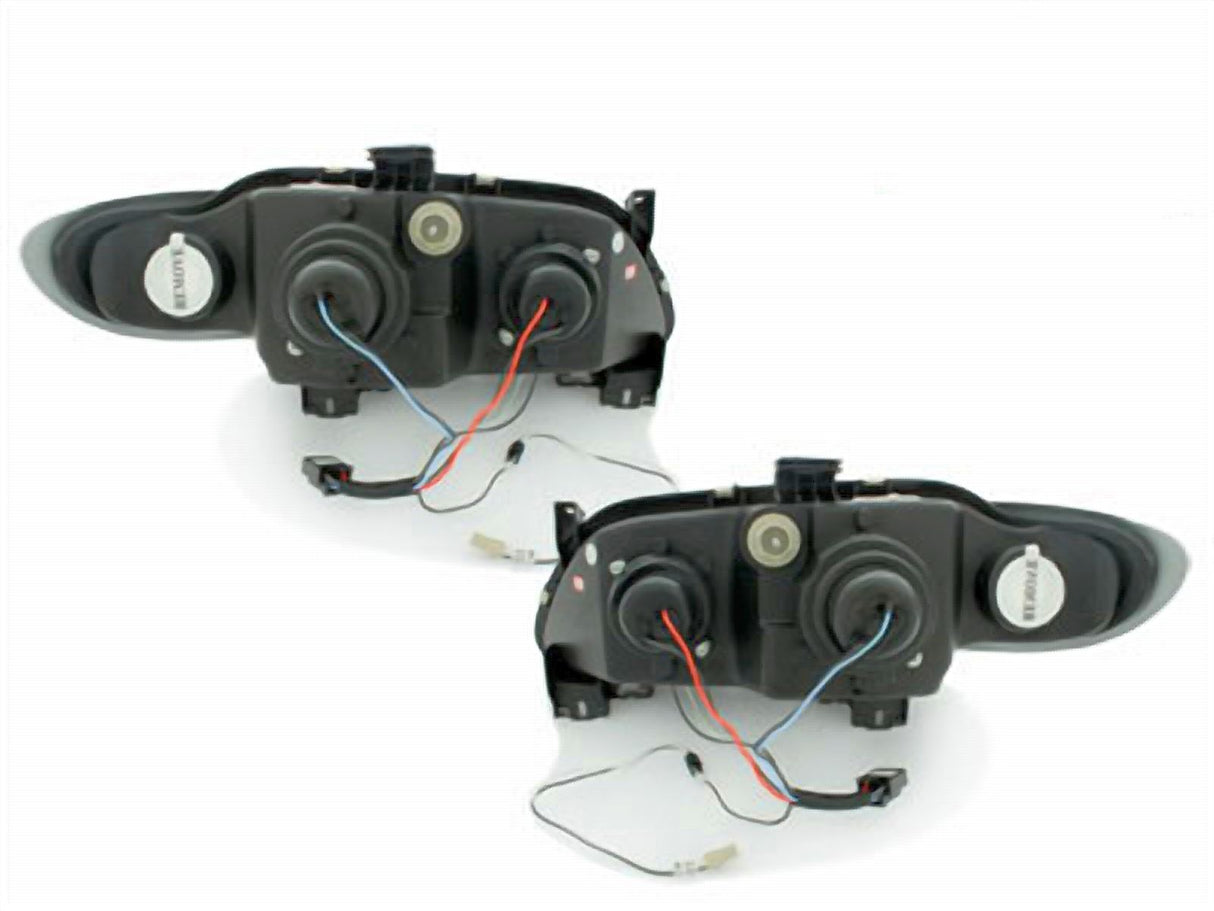 Led Scheinwerfer Set in schwarz für Renault Megane 96-02.99