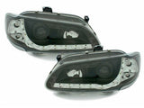 Led Scheinwerfer Set in schwarz für Renault Megane 96-02.99