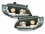 Led Scheinwerfer Set in schwarz für Renault Megane 96-02.99