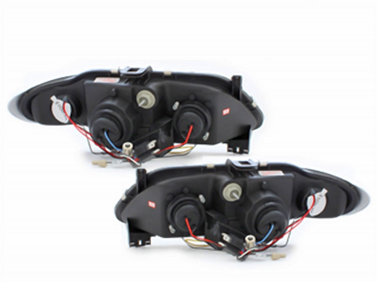 Led Scheinwerfer Set in schwarz für Renault Laguna Peugeot 206 96-02.99