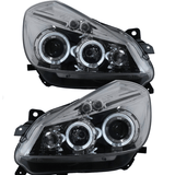 Angel Eyes Scheinwerfer Set für Renault Clio 3 2005-2009 chrom mit Ringen