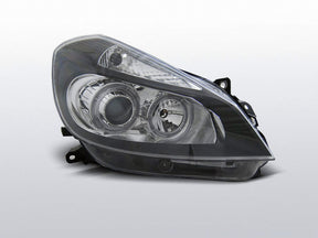 Angel Eyes Scheinwerfer Set für Renault Clio 3 2005-2009 schwarz, schwarze Frontscheinwerfer mit Ringen