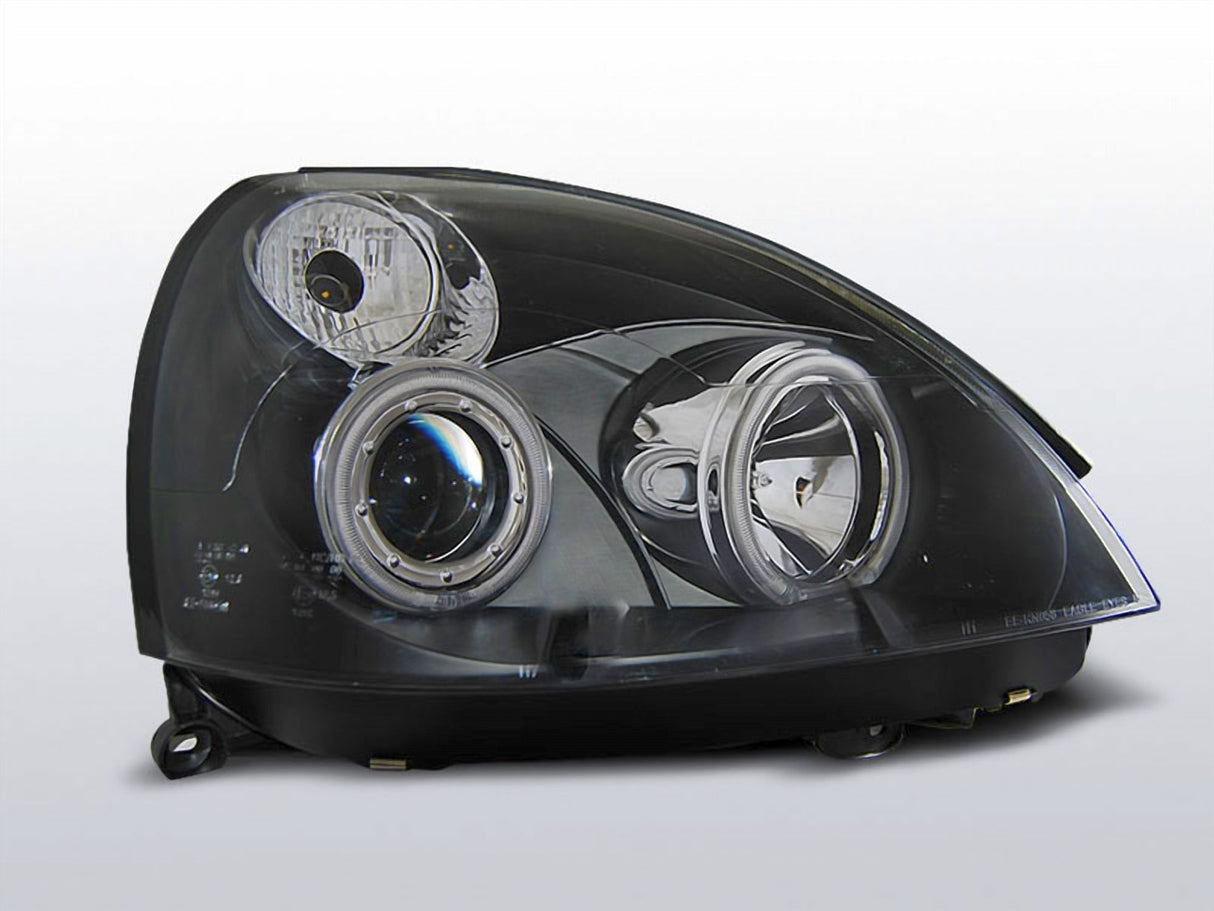 Angel Eyes Scheinwerfer Set CCFL schwarz für Renault Clio II 06.2001-09.2005
