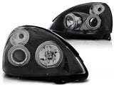 Angel Eyes Scheinwerfer Set CCFL schwarz für Renault Clio II 06.2001-09.2005