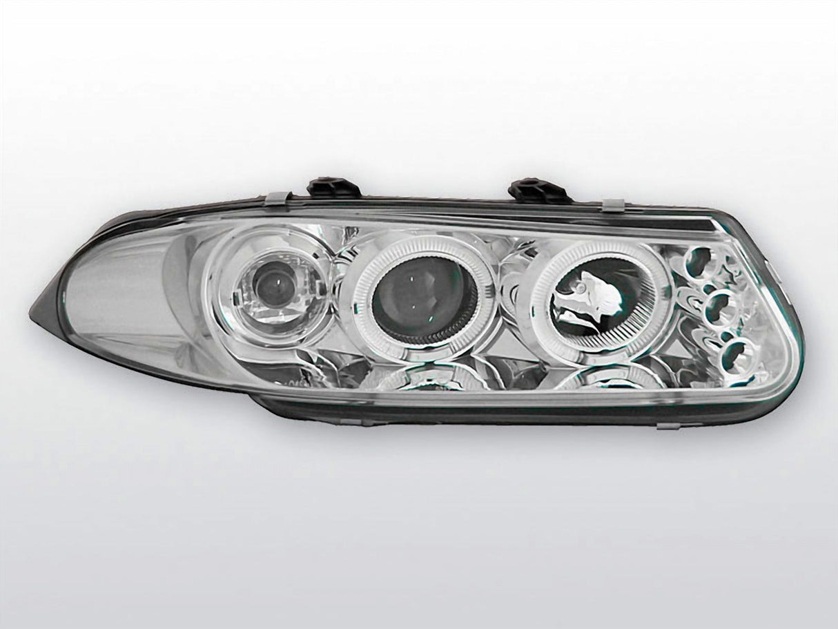 Angel Eyes Scheinwerfer Set in chrom für Rover 200 11.1995-2001.2000