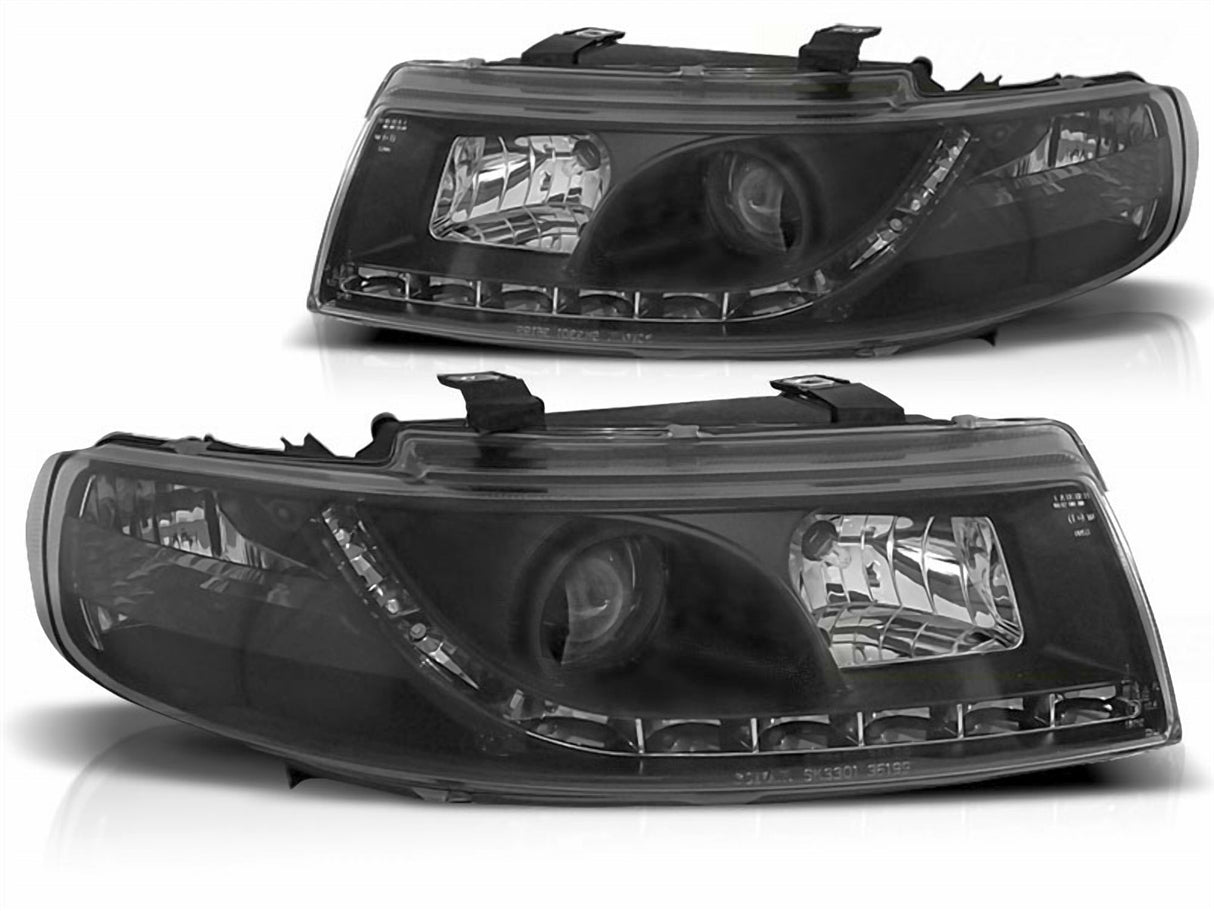 Led Scheinwerfer Set in schwarz für Seat Leon 1M 04.1999-08.2004