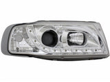 Led Scheinwerfer Set in chrom für Seat Ibiza 6K 10.93-08.1999