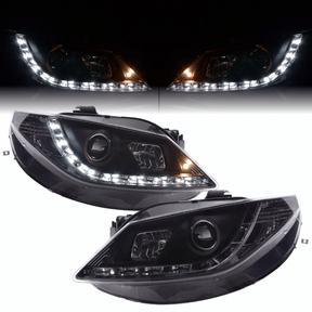 Led Scheinwerfer Set für Seat Ibiza 6J SC 2008-2012 schwarz - CR Tuning