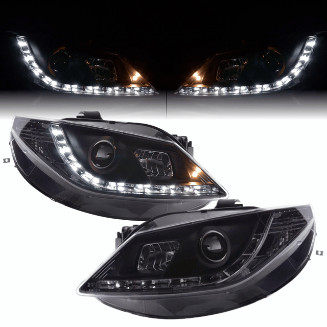 Led Scheinwerfer Set für Seat Ibiza 6J SC 2008-2012 schwarz - CR Tuning