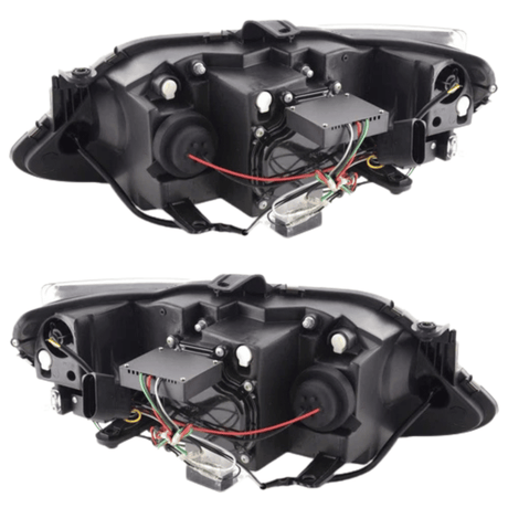 LED Scheinwerfer Rückseite mit Verkabelung und Steuergerät für Fahrzeugtuning von CR-Tuning
