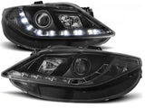 Led Scheinwerfer Set in schwarz für Seat Ibiza 6J 2008--2012