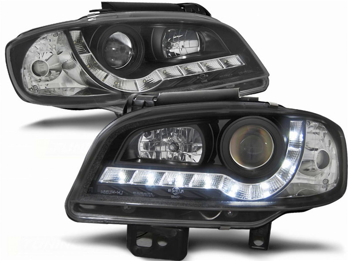 Led Scheinwerfer Set in schwarz für Seat Ibiza/Cordoba 09.191999-03.2002