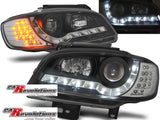 Led Scheinwerfer Set in schwarz für Seat Ibiza/Cordoba 09.191999-03.2002