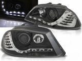 Led Scheinwerfer Set in schwarz für Seat Ibiza 6L 04.02-2008