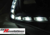 Led Tagfahrlicht Scheinwerfer in schwarz für Seat Ibiza 6J FL ab 2009 - 2015