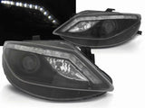 LED Scheinwerfer Set  in schwarz für Seat Ibiza 6J 06.2008--2012