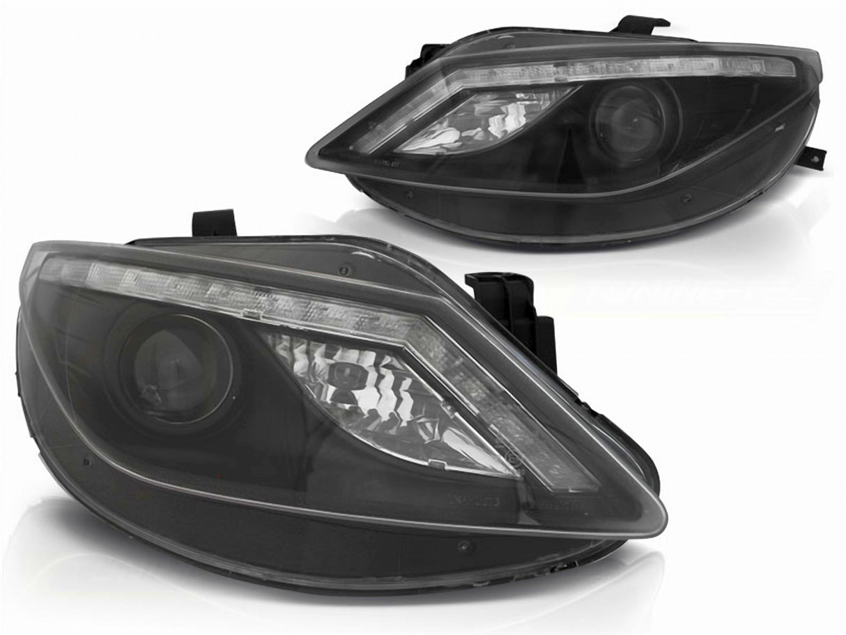 LED Scheinwerfer Set  in schwarz für Seat Ibiza 6J 06.2008--2012
