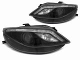 Für Seat Ibiza 6J 06.2008-2012 Led Scheinwerfer mit LED Blinker schwarz