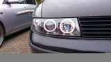 CCFL Angel Eyes Scheinwerfer Set schwarz für Seat Leon Toledo 1999-2004